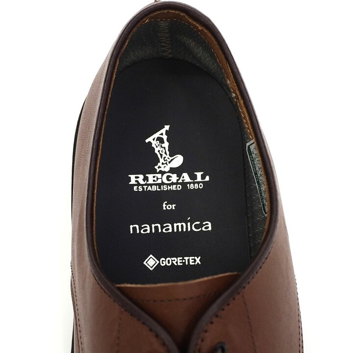 楽天市場】新品 nanamica × REGAL GORE-TEX プレーントゥ レザー  