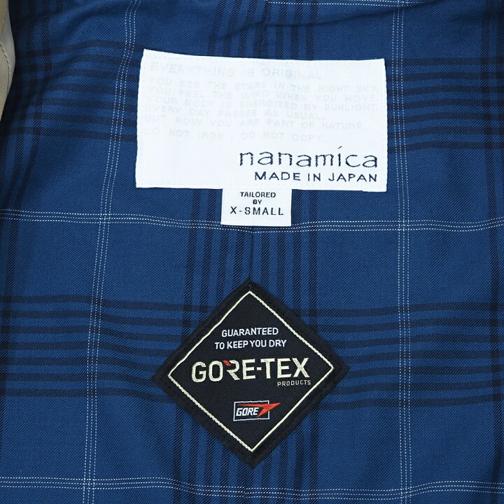 楽天市場】未使用品 25FW nanamica 2L Cotton GORE-TEX Balmacaan Coat 