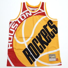 新品 Mitchell&Ness ヒューストンロケッツ タンクトップ 【サイズ：M】 レッド×イエロー NBA BIG FACE JERSEY ROCKETS ミッチェルアンドネス メンズ 5F21/D04385/HMAY31/SYM/HM