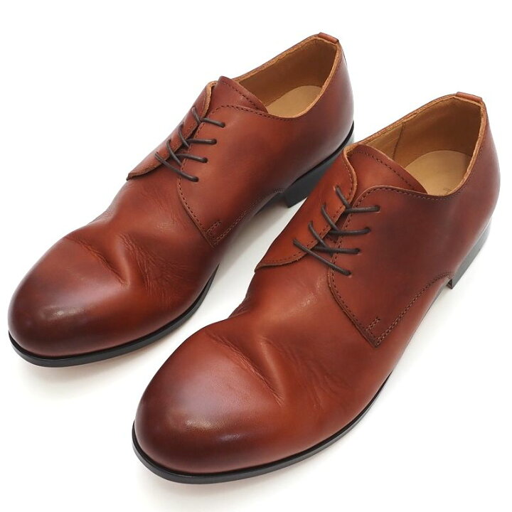 楽天市場】新品 PADRONE プレーントゥ レザーシューズ 【サイズ：42 