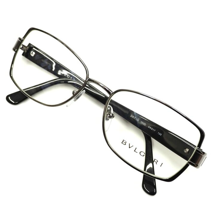 楽天市場】未使用品 BVLGARI 眼鏡 【サイズ：54□17-135】 メタリック  