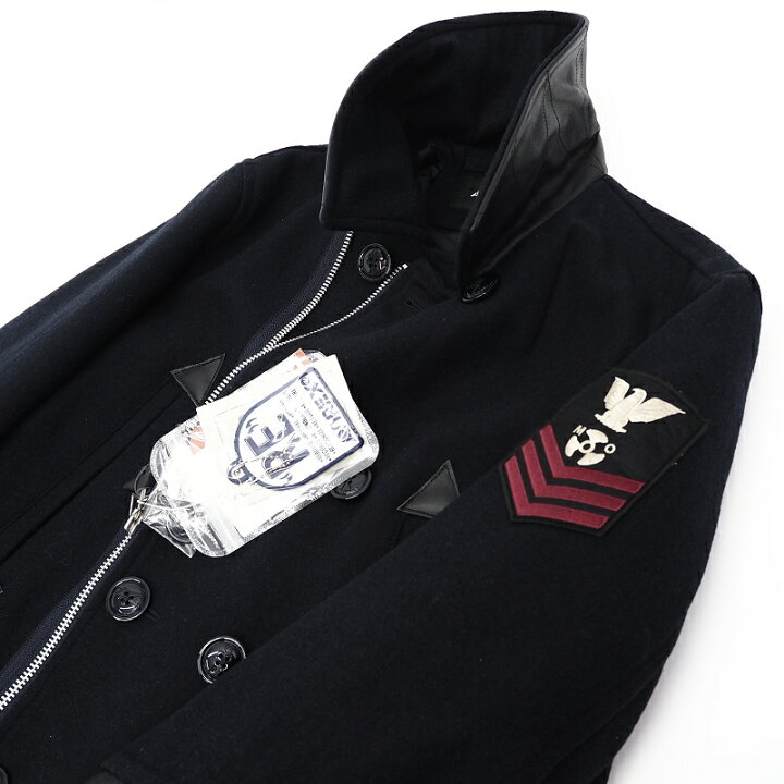 楽天市場】新品 22FW AVIREX Pコート 【サイズ：M】 ネイビー 6122143 