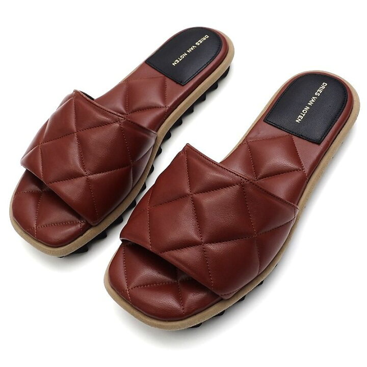楽天市場】新品 DRIES VAN NOTEN キルティングレザー サンダル  