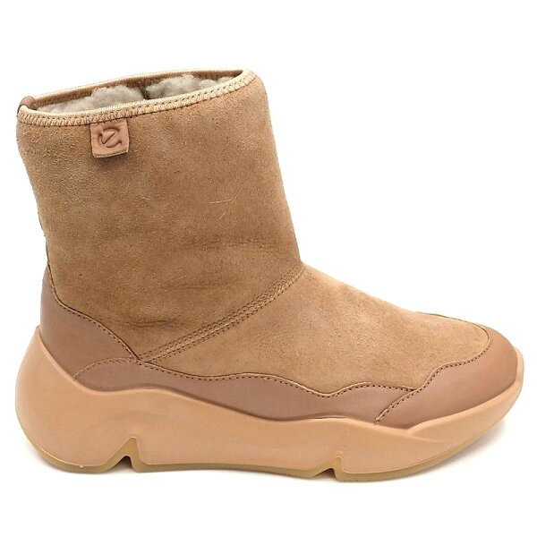 未使用品 ECCO CHUNKY SNEAKER W ブーツ 【サイズ：35】 CARAMEL エコー レディース 3L/B0665S/KPRI17/HM/SYM