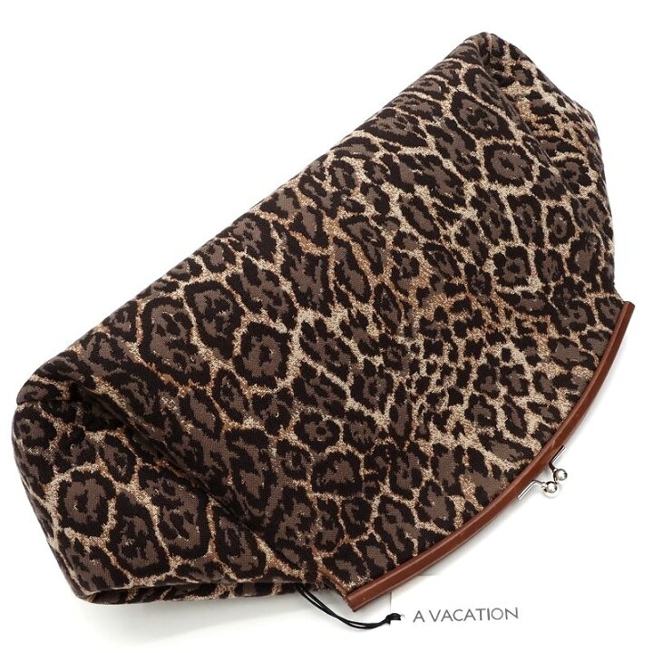 楽天市場】未使用品 A VACATION PILLOW クラッチバッグ レオパード 