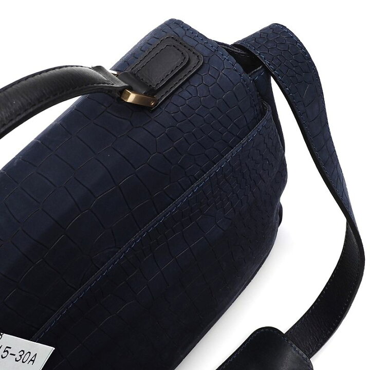 楽天市場】未使用品 Epoi レザーショルダーバッグ ネイビー 