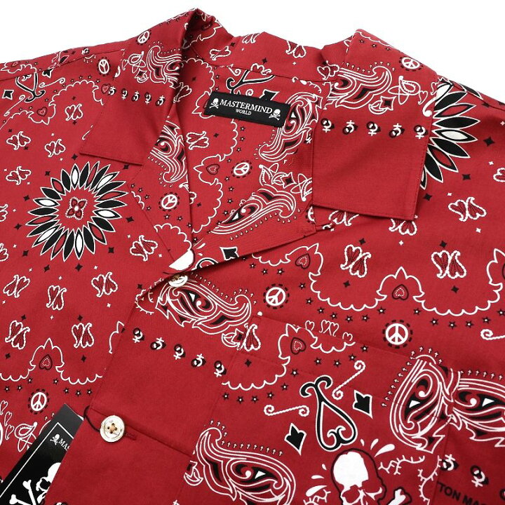 楽天市場】新品 20SS MASTERMIND WORLD シャツ 【サイズ：M】 レッド 