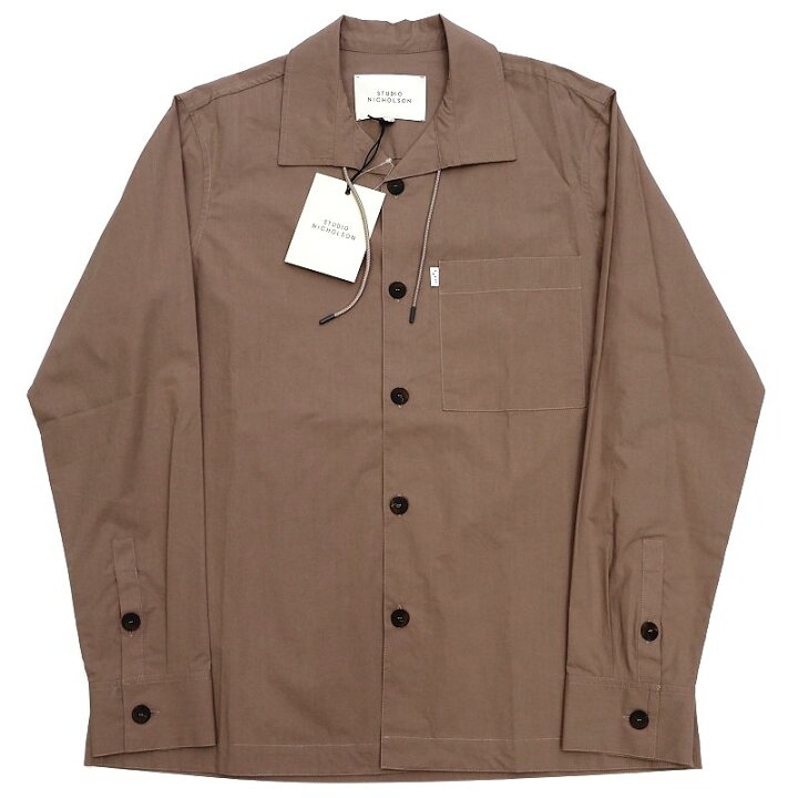 楽天市場】新品 STUDIO NICHOLSON 長袖シャツ 【サイズ：M】 CLAY 
