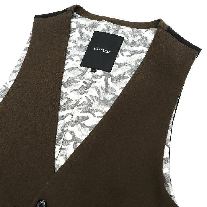 楽天市場】新品 LOVELESS ウールライク ストレッチ ジレベスト 