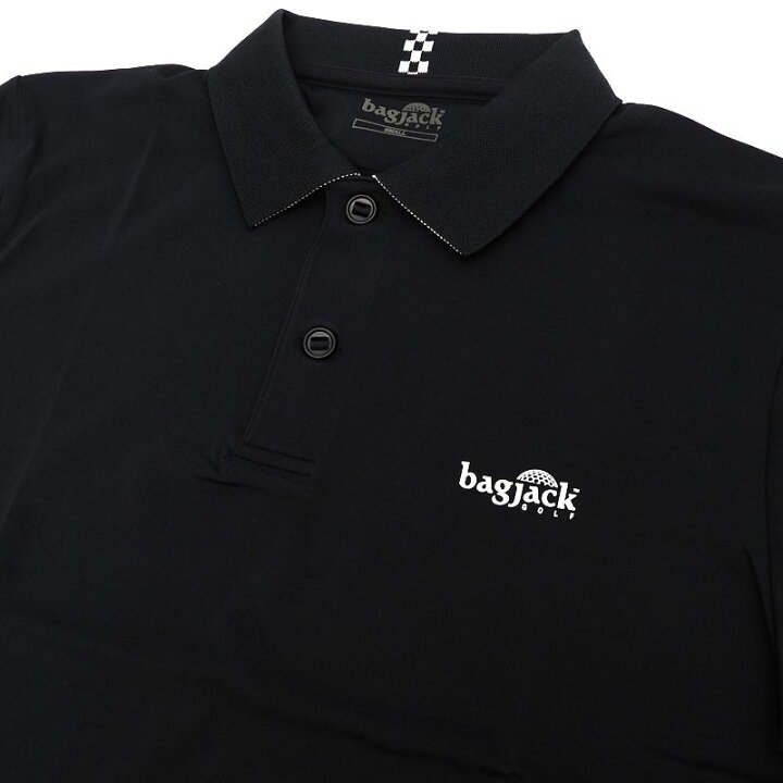 楽天市場】新品 bagjack GOLF ポロシャツ 【サイズ：S】 ブラック 日本 