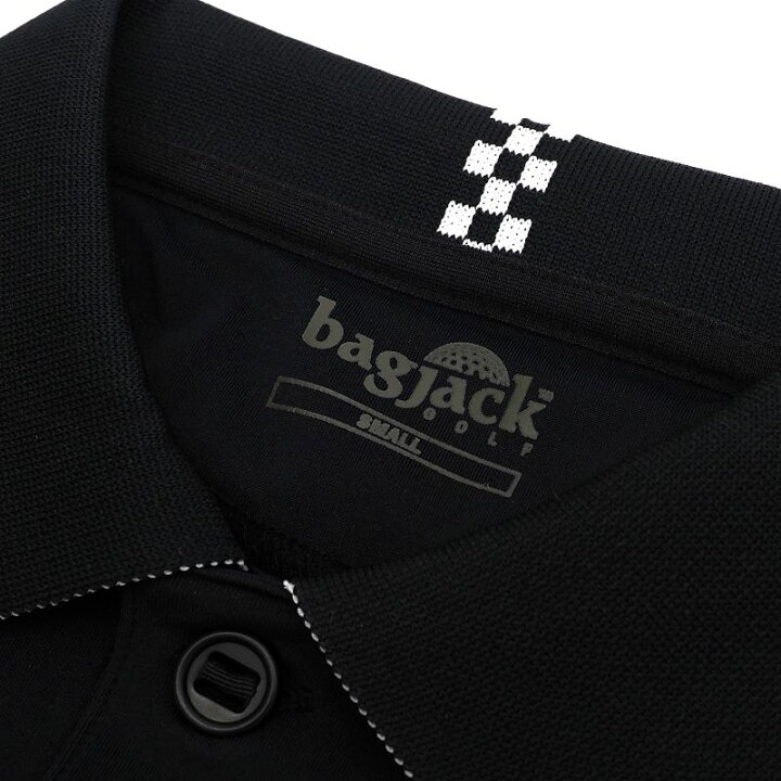 楽天市場】新品 bagjack GOLF ポロシャツ 【サイズ：S】 ブラック 日本 