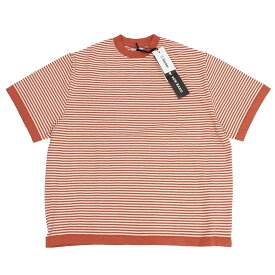 新品 Yonetomi NEW BASIC S/S ニット シャツ 【サイズ：3】 オレンジ 米富 ヨネトミ メンズ 5F17/A07115/LAN10/LP/RR/