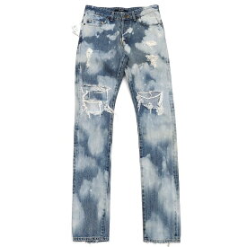 未使用品 HL HEDDIE LOVU デニム パンツ 【サイズ：30】 ブルー クラッシュ加工 エディールーヴ メンズ 5GHA3/E05348/JNUN04/HM/SYM