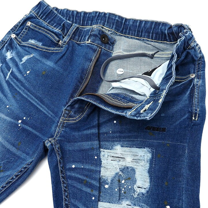 楽天市場】未使用品 AVIREX EASY SKINNY JEANS スキニー デニム パンツ 