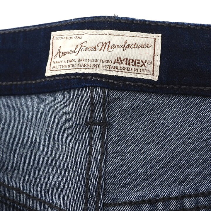 楽天市場】未使用品 AVIREX 5POCKET SKINNY DENIM スキニー デニム 