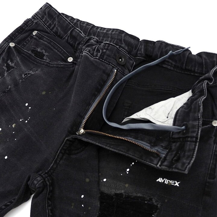 楽天市場】未使用品 AVIREX EASY SKINNY JEANS スキニー デニム パンツ 