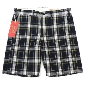 新品 BONCOURA タータンチェック トラウザーショーツ 【サイズ：30】 ネイビー/グリーン ショートパンツ ボンクラ メンズ 5F10/C06125/KAY14/HM/SYM