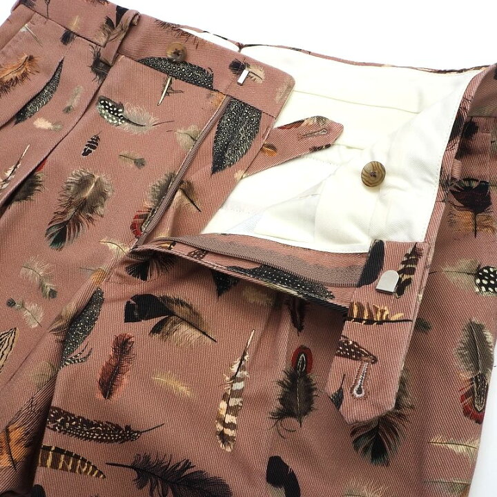 楽天市場】新品 Paul Stuart フェザー柄 パンツ 【サイズ：46 