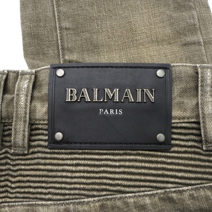 楽天市場】新品 18AW BALMAIN HOMME バルマン オム 日本製 バイカー 