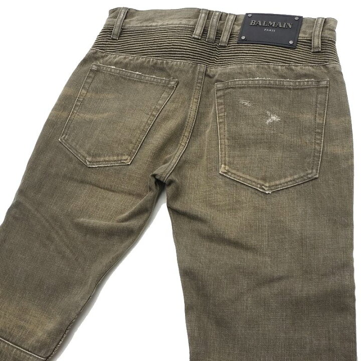楽天市場】新品 18AW BALMAIN HOMME バルマン オム 日本製 バイカー 