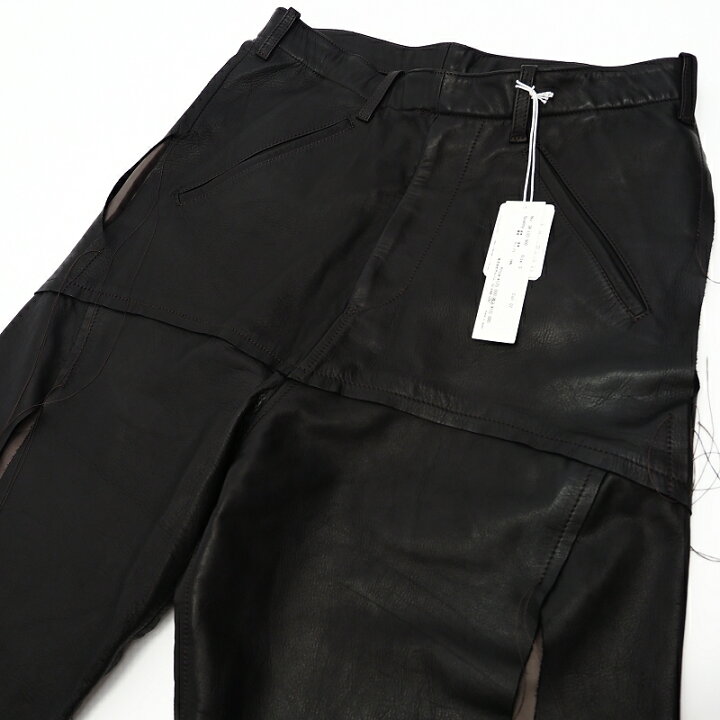 楽天市場】未使用品 sulvam SCARS HORSE LEATHER PANTS ホースレザー 