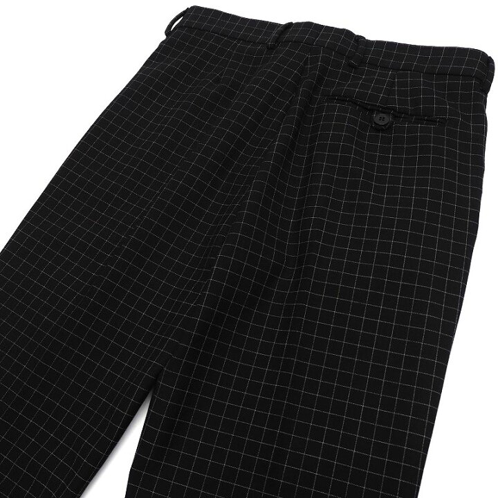 agnes b. homme アニエスベーオム チェックパンツ サイズ36 黒 