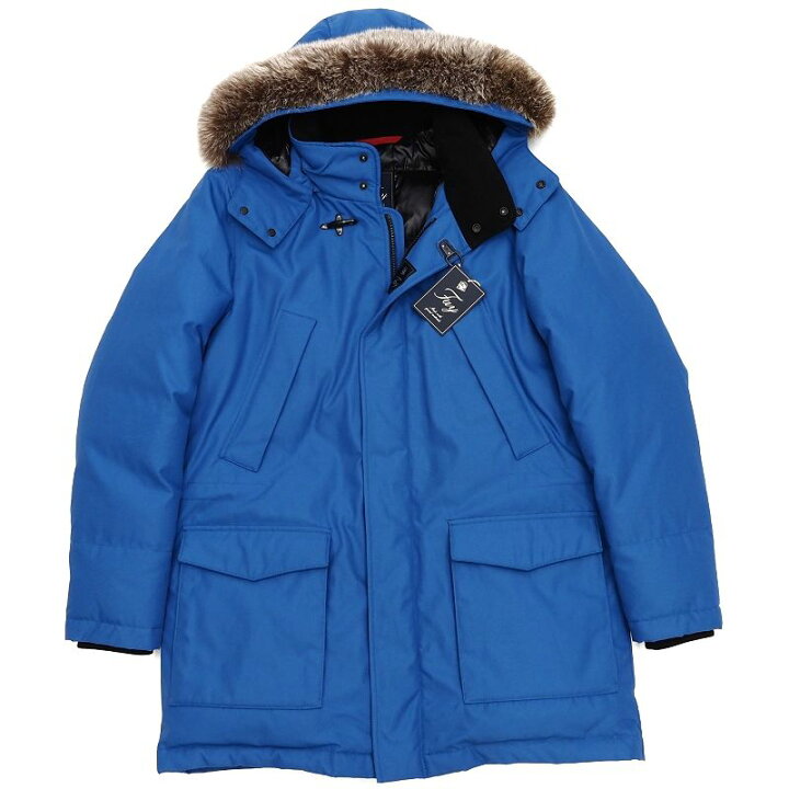 楽天市場】新品 Fay ダウンコート 【サイズ：XS】 ブルー フォックス 