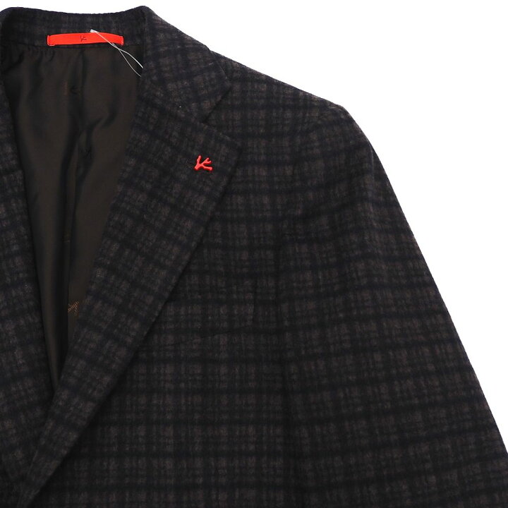 楽天市場】新品 ISAIA ウールジャケット 【サイズ：44】 ブラウン 