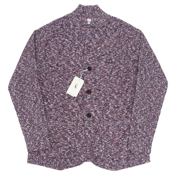 新品 VICOMTE A. ニットジャケット 【サイズ：M】 ダークレッド 定価47300円 221243701 ヴィコントアー メンズ 5L3/C07155/LAR14/HM/RR/SYM