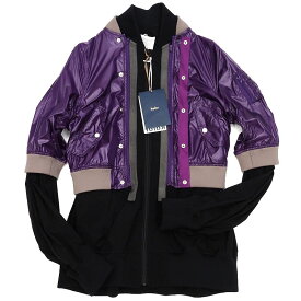 新品 21SS kolor ドッキングジャケット 【サイズ：3】 パープル×ブラック 定価138600円 2WAY カラー メンズ 5WHA/J03123/GOCT11/HM
