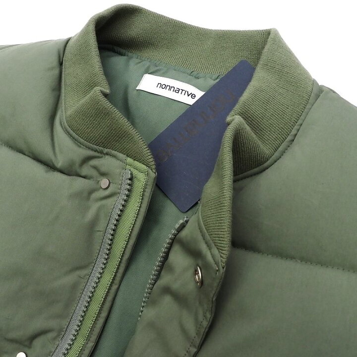 楽天市場】新品 21AW nonnative ダウンベスト 【サイズ：2】 オリーブ 