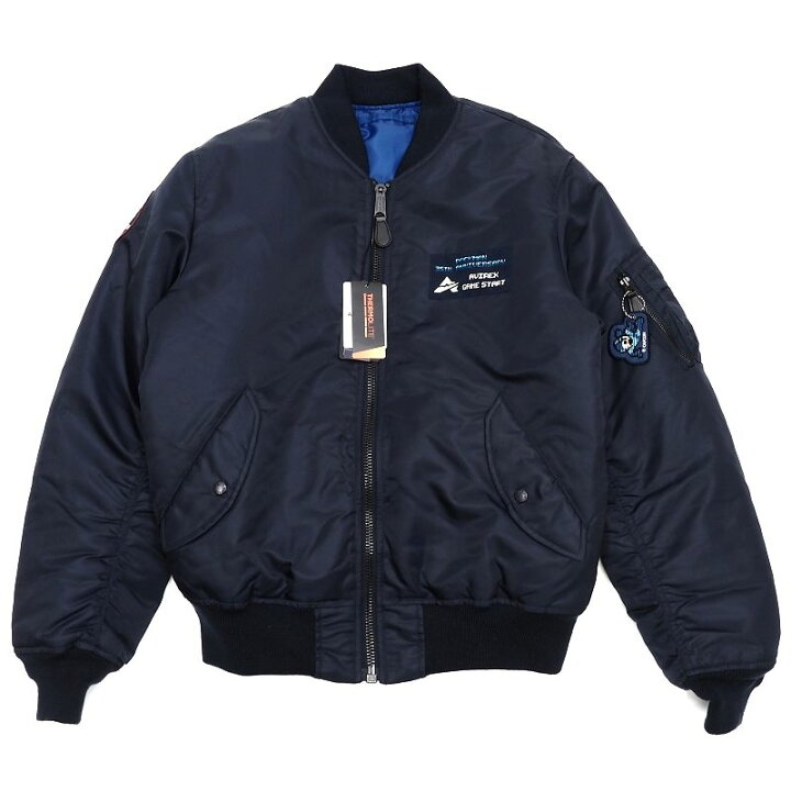 楽天市場】新品 AVIREX ロックマン 35周年 MA-1 ジャケット 【サイズ 