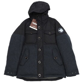 新品訳あり POLEWARDS ダウンジャケット 【サイズ：L】 ブラック 定価81400円 6091 ODYSSEY HYBRID PARKA ザンター ポールワーズ メンズ 5GHA/D0420S/HEBR28/SYM/HM