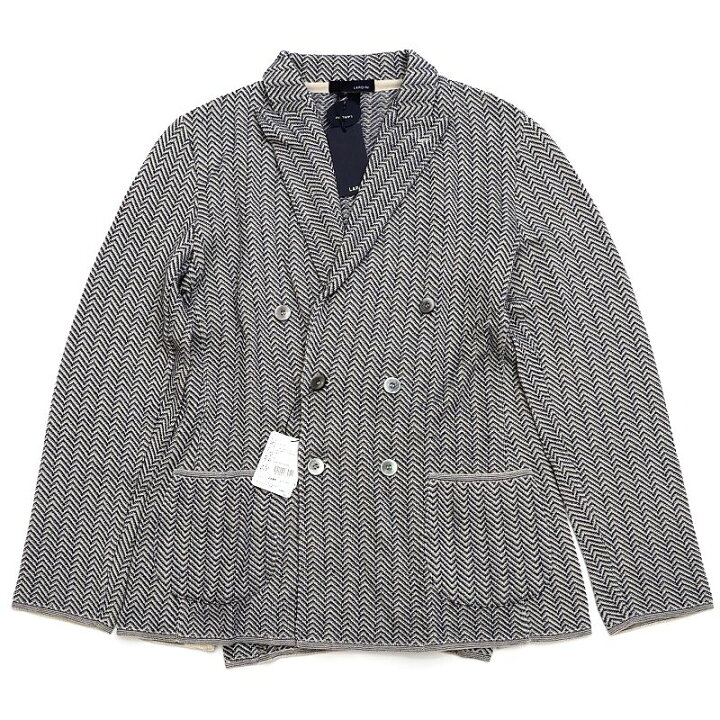 楽天市場】新品 LARDINI ニット ダブル ジャケット 【サイズ：M 