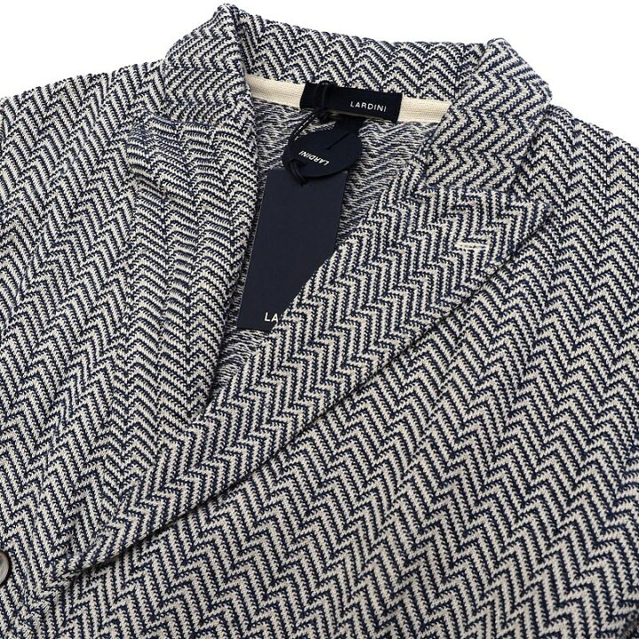 楽天市場】新品 LARDINI ニット ダブル ジャケット 【サイズ：M 