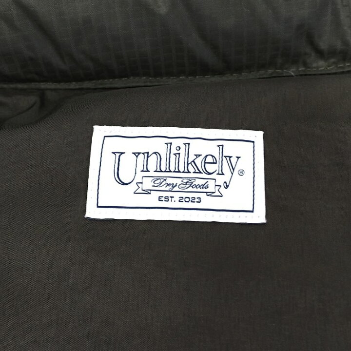 楽天市場】新品 Unlikely ダウンベスト 【サイズ：L】 オリーブ Simple 