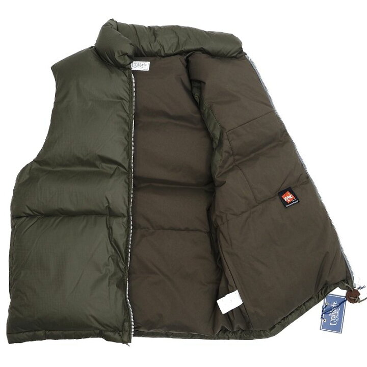 楽天市場】新品 Unlikely ダウンベスト 【サイズ：L】 オリーブ Simple 