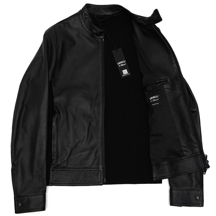 楽天市場】未使用品 23AW EMMETI JURI MAGLIA レザーライダース 