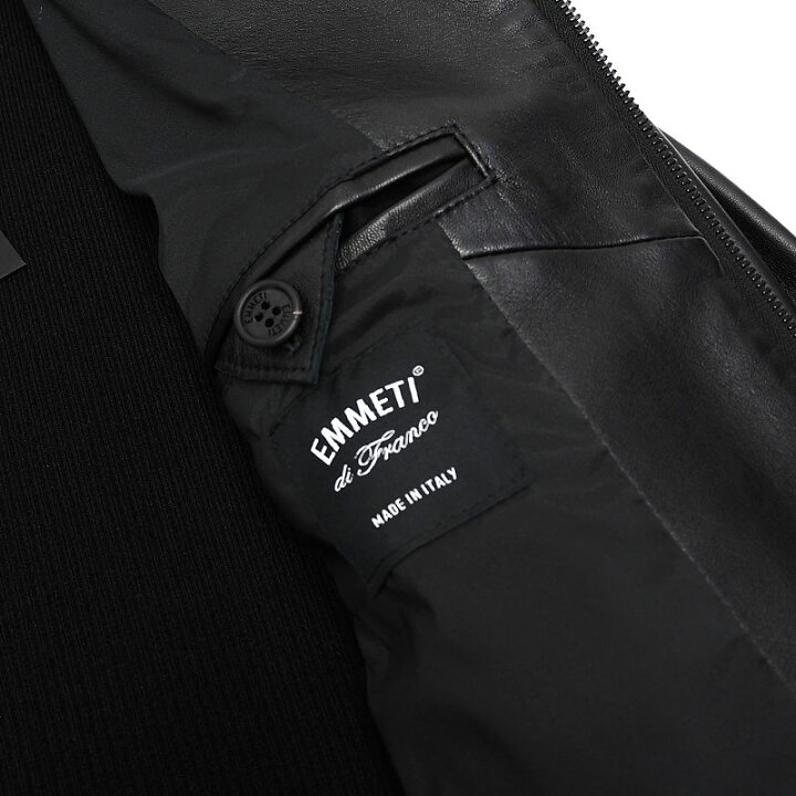 楽天市場】未使用品 23AW EMMETI JURI MAGLIA レザーライダース 