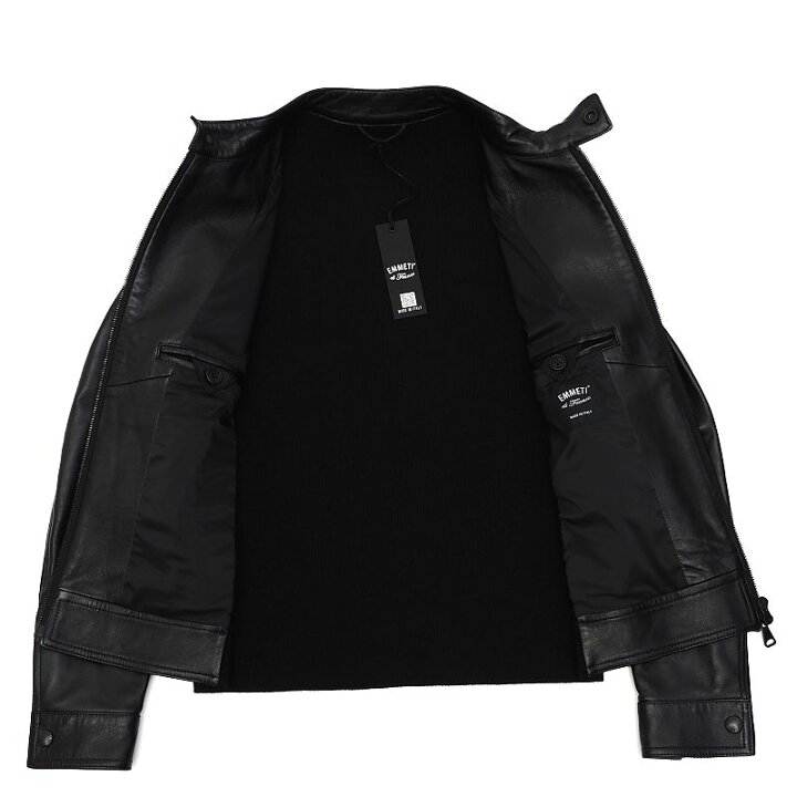 楽天市場】未使用品 23AW EMMETI JURI MAGLIA レザーライダース 