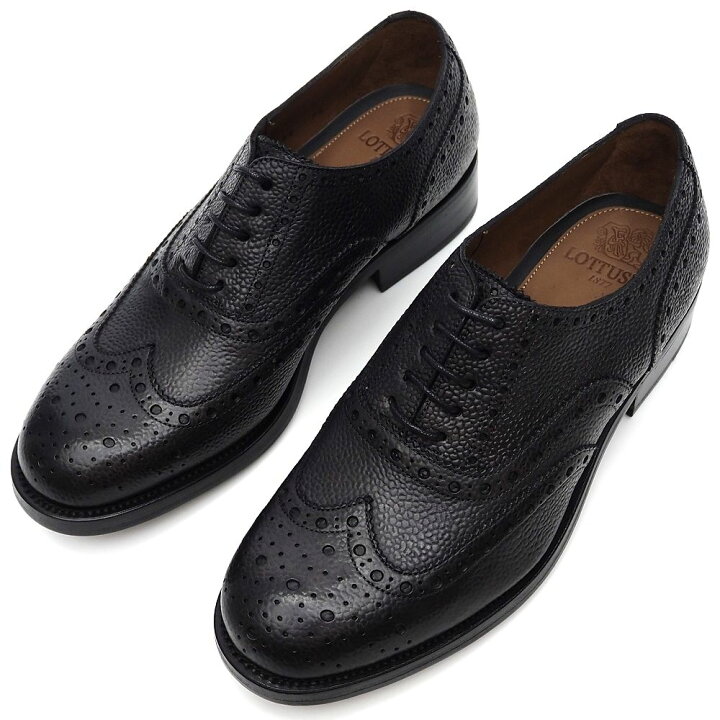 楽天市場】新品 LOTTUSSE 1877 ウイングチップ レザーシューズ 