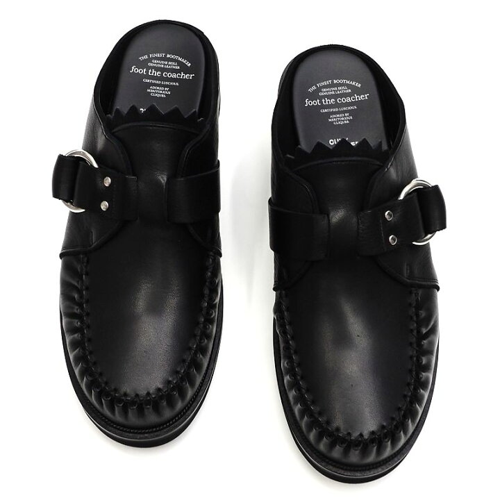 楽天市場】新品 foot the coacher CUT OFF RING MOCCASIN レザー 