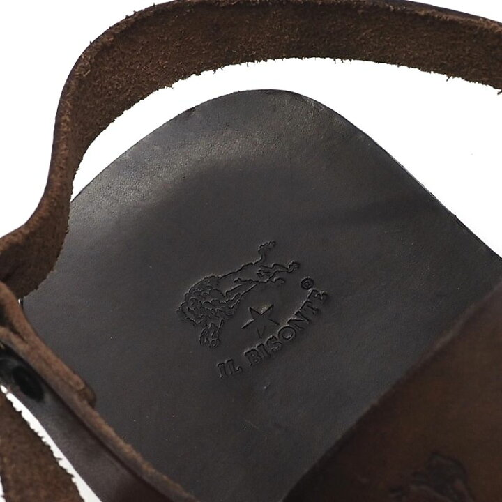 楽天市場】超美品 IL BISONTE ストラップ レザーサンダル 【サイズ：41 