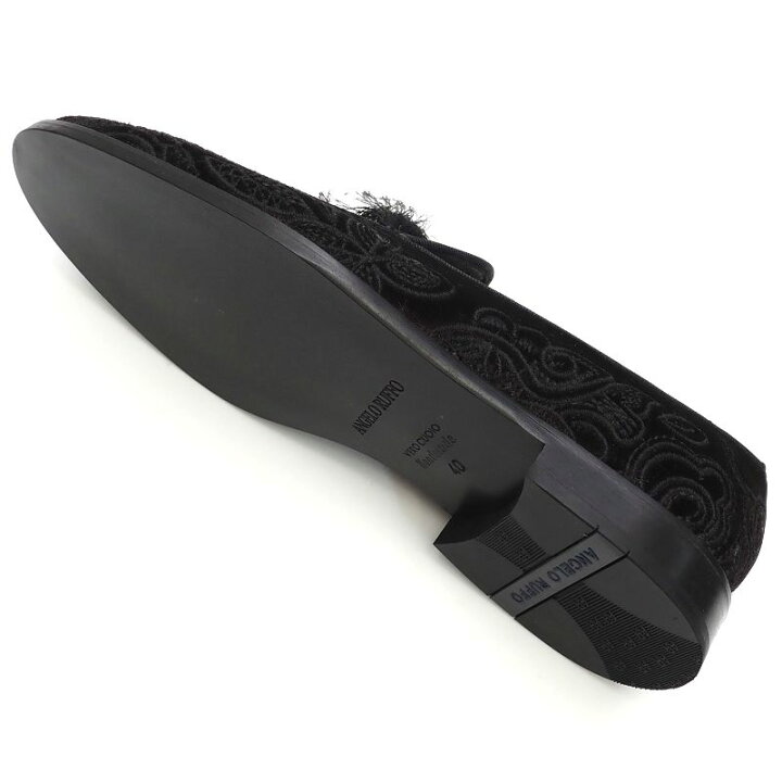 楽天市場】新品 ANGELO RUFFO タッセル ベルベット ローファー  