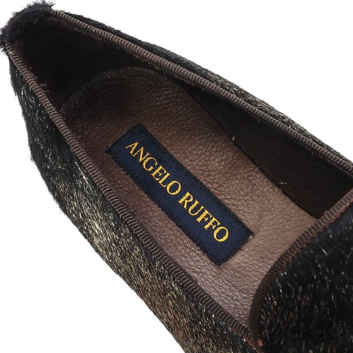 楽天市場】新品 ANGELO RUFFO ハラコレザー スリッポン 【サイズ：40  