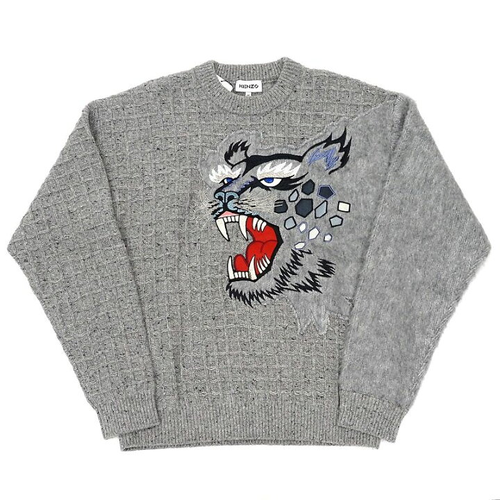 楽天市場】未使用品 KENZO 虎 ニット セーター 【サイズ：M】 グレー 