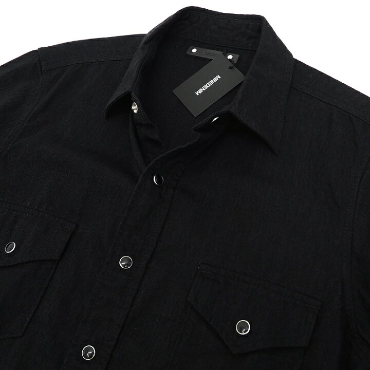 楽天市場】新品 MINEDENIM デニム ウエスタンシャツ 【サイズ：1 