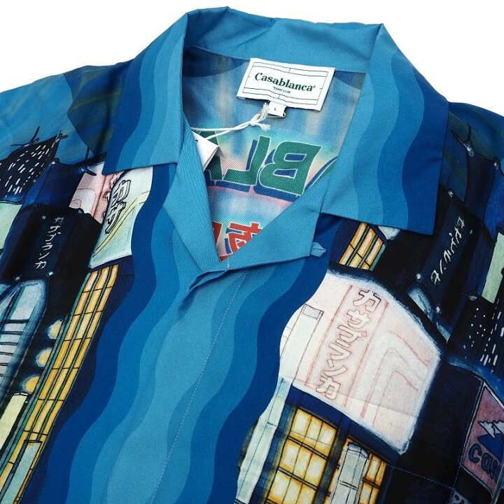 楽天市場】未使用品 Casablanca TOKYO NIGHTS シルクシャツ 【サイズ 
