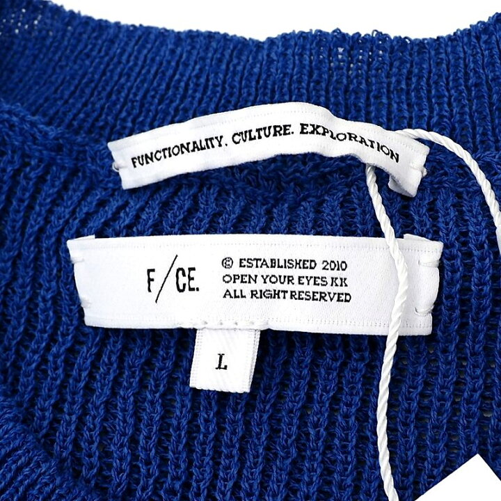 楽天市場】超美品 F/CE. S/S ニット シャツ 【サイズ：L】 ブルー 