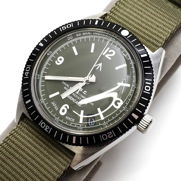 楽天市場】新品 NAVAL WATCH Produced by LOWERCASE 腕時計 カーキ 